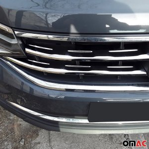Volkswagen Tiguan Front Grill - Omac - S.Steel - Gloss Silver - 2022-2024 Volkswagen Tiguan Front Grill - Omac - S.Steel - Gloss Silver - 2022-2024